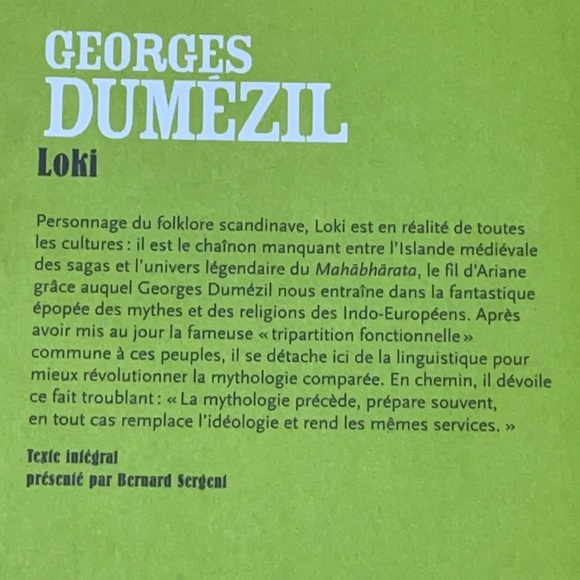 ✨3/$25✨ Loki - livre par Georges Dumézil - Picture 6 of 6